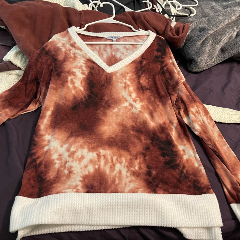 White birch long sleeve top